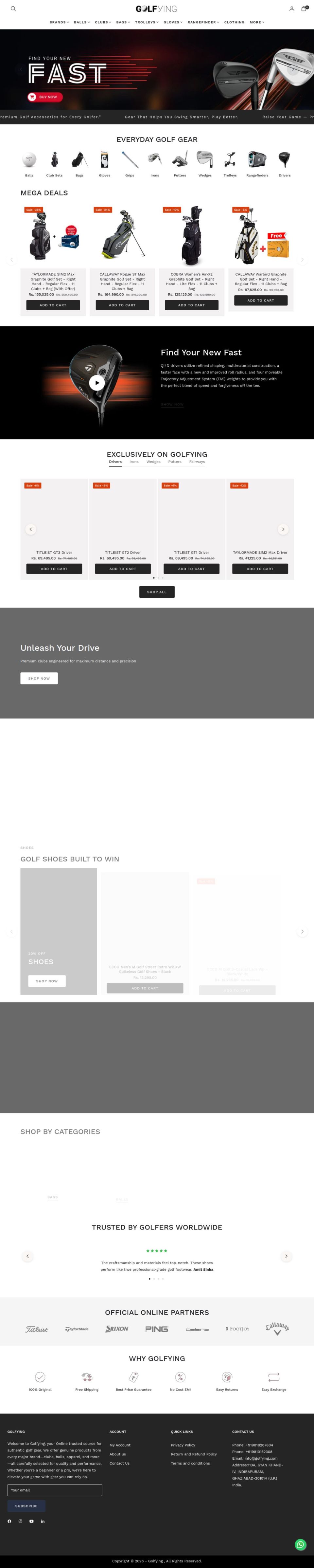 Golfying Golf Platform