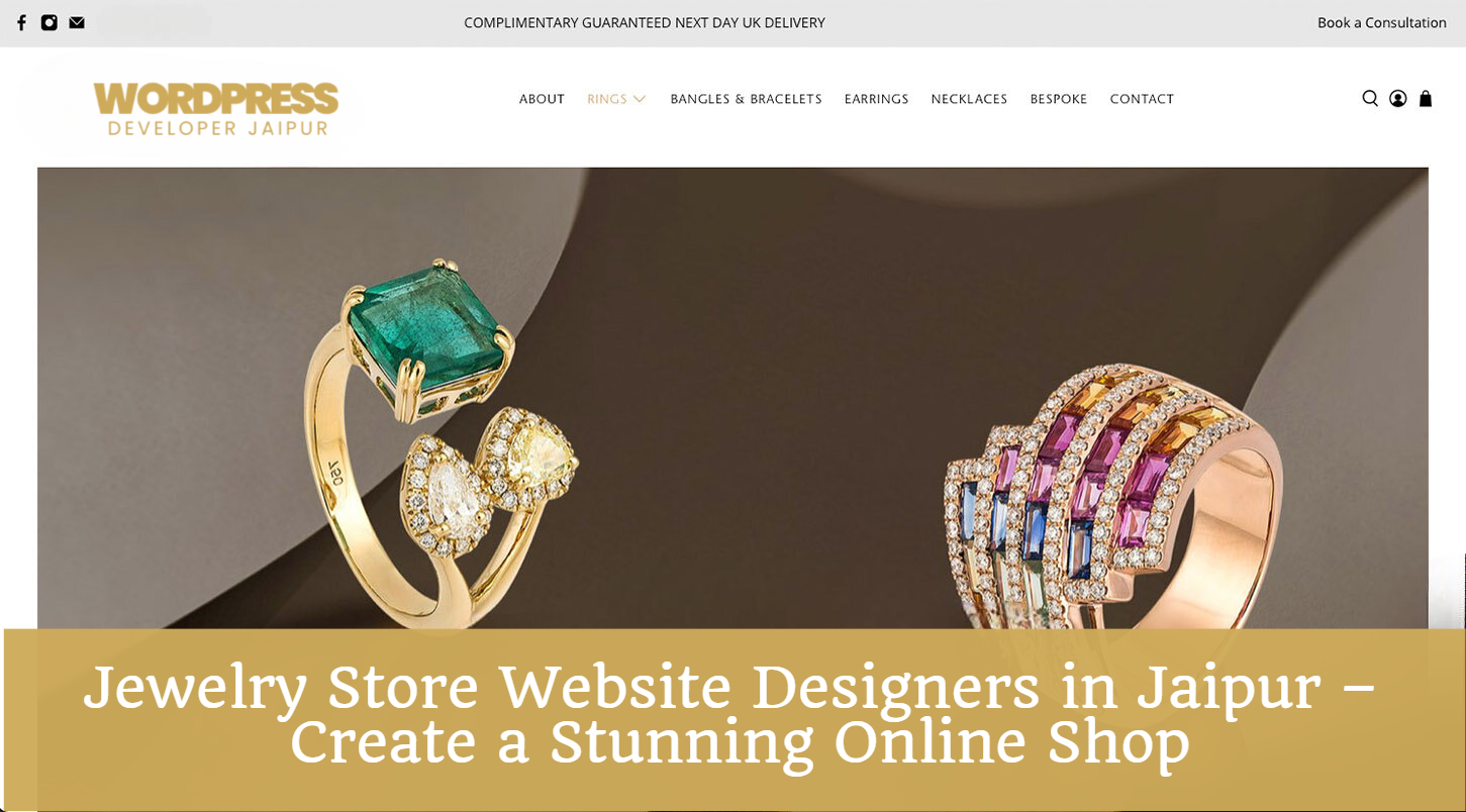 Jewelry Store Website Designers in Jaipur – Create a Stunning Online Shop