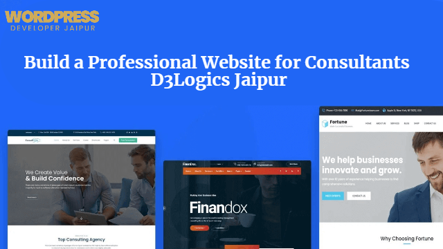 Build a Professional Website for Consultants – D3Logics Jaipur