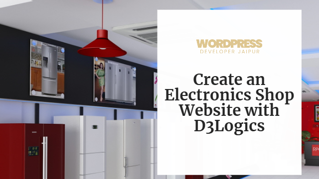 Create an Electronics Shop Website